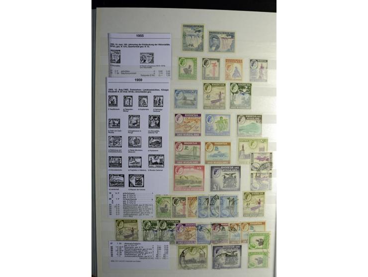 1869/1946, sehr schöne ungebrauchte und gestempelte Sammlung, dabei Gambia Mi.-Nr. 2, 4 und 5Y gestempelt, außerdem  Mi.-Nr. 