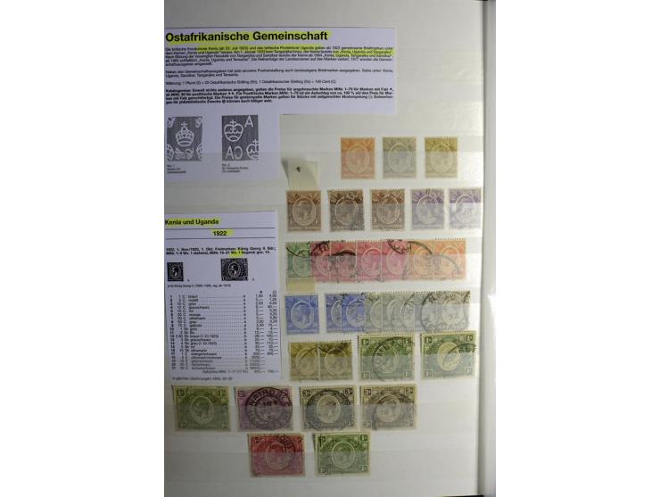 1869/1946, sehr schöne ungebrauchte und gestempelte Sammlung, dabei Gambia Mi.-Nr. 2, 4 und 5Y gestempelt, außerdem  Mi.-Nr. 