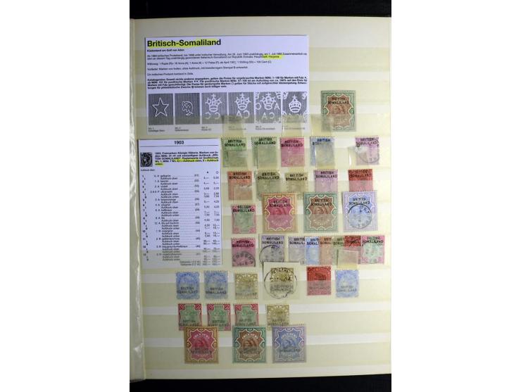 1869/1946, sehr schöne ungebrauchte und gestempelte Sammlung, dabei Gambia Mi.-Nr. 2, 4 und 5Y gestempelt, außerdem  Mi.-Nr. 