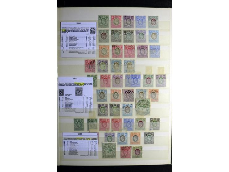 1869/1946, sehr schöne ungebrauchte und gestempelte Sammlung, dabei Gambia Mi.-Nr. 2, 4 und 5Y gestempelt, außerdem  Mi.-Nr. 