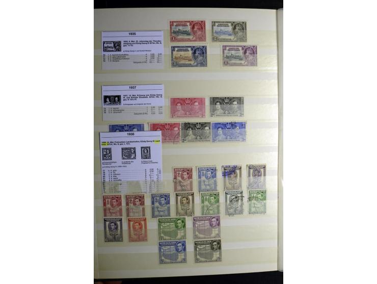 1869/1946, sehr schöne ungebrauchte und gestempelte Sammlung, dabei Gambia Mi.-Nr. 2, 4 und 5Y gestempelt, außerdem  Mi.-Nr. 