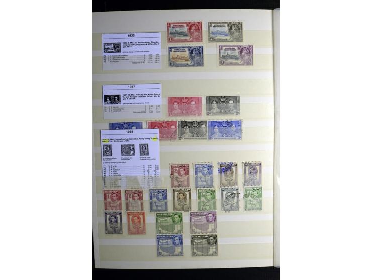1869/1946, sehr schöne ungebrauchte und gestempelte Sammlung, dabei Gambia Mi.-Nr. 2, 4 und 5Y gestempelt, außerdem  Mi.-Nr. 
