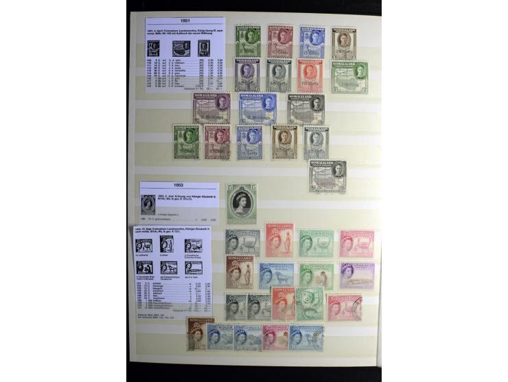 1869/1946, sehr schöne ungebrauchte und gestempelte Sammlung, dabei Gambia Mi.-Nr. 2, 4 und 5Y gestempelt, außerdem  Mi.-Nr. 