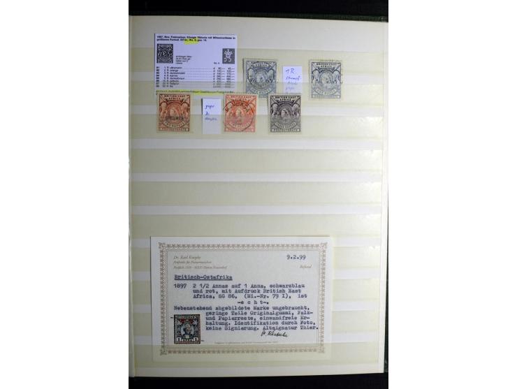 1869/1946, sehr schöne ungebrauchte und gestempelte Sammlung, dabei Gambia Mi.-Nr. 2, 4 und 5Y gestempelt, außerdem  Mi.-Nr. 