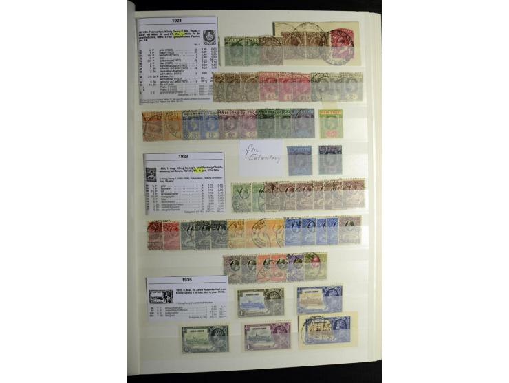 1869/1946, sehr schöne ungebrauchte und gestempelte Sammlung, dabei Gambia Mi.-Nr. 2, 4 und 5Y gestempelt, außerdem  Mi.-Nr. 