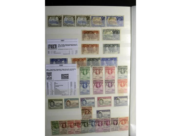1869/1946, sehr schöne ungebrauchte und gestempelte Sammlung, dabei Gambia Mi.-Nr. 2, 4 und 5Y gestempelt, außerdem  Mi.-Nr. 