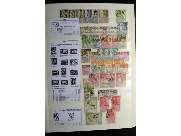 1869/1946, sehr schöne ungebrauchte und gestempelte Sammlung, dabei Gambia Mi.-Nr. 2, 4 und 5Y gestempelt, außerdem  Mi.-Nr. 