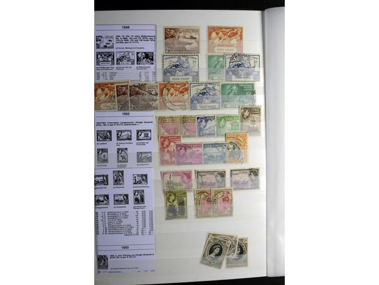1869/1946, sehr schöne ungebrauchte und gestempelte Sammlung, dabei Gambia Mi.-Nr. 2, 4 und 5Y gestempelt, außerdem  Mi.-Nr. 
