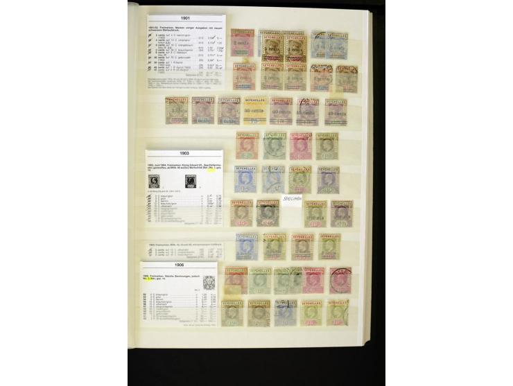 1848/1961, schöne ungebrauchte und gestempelte Sammlung mit gutem Teil Mauritius, dabei u.a. Mi.-Nr. 3IV, 3V, 4III, 4IV, 5I, 