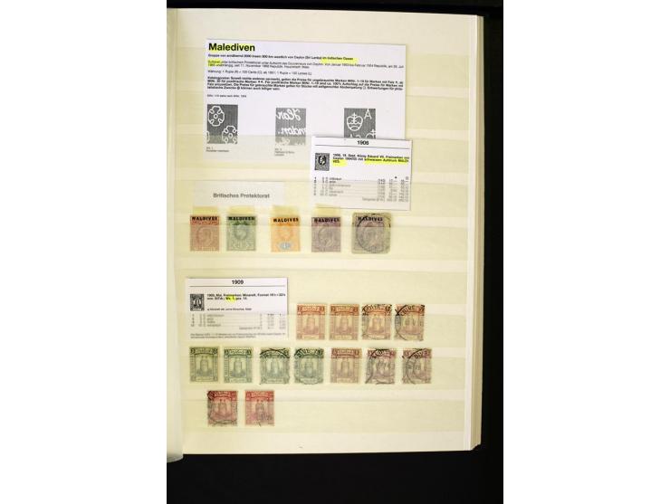1848/1961, schöne ungebrauchte und gestempelte Sammlung mit gutem Teil Mauritius, dabei u.a. Mi.-Nr. 3IV, 3V, 4III, 4IV, 5I, 