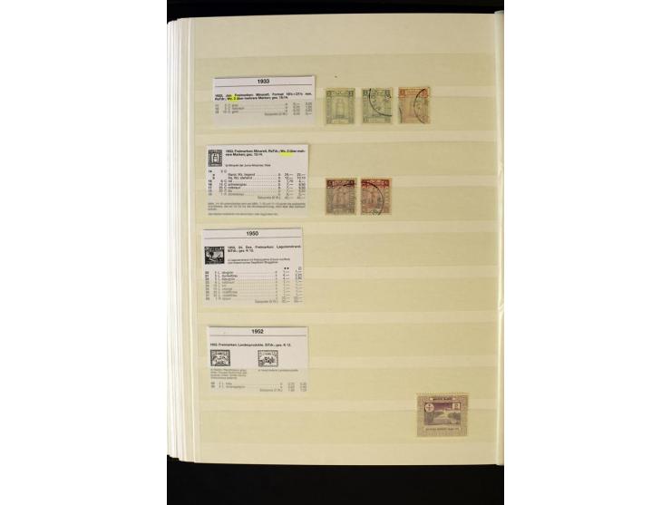 1848/1961, schöne ungebrauchte und gestempelte Sammlung mit gutem Teil Mauritius, dabei u.a. Mi.-Nr. 3IV, 3V, 4III, 4IV, 5I, 