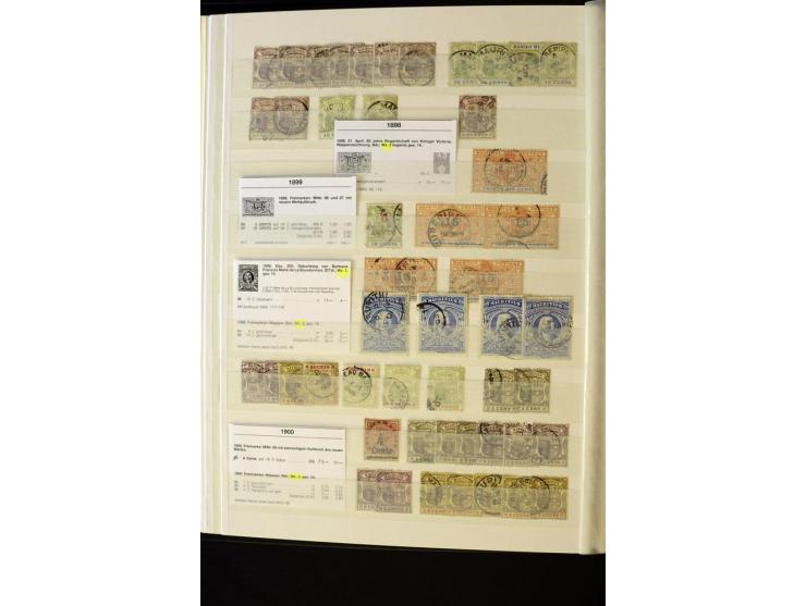 1848/1961, schöne ungebrauchte und gestempelte Sammlung mit gutem Teil Mauritius, dabei u.a. Mi.-Nr. 3IV, 3V, 4III, 4IV, 5I, 