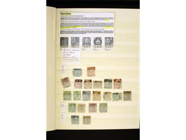 1848/1961, schöne ungebrauchte und gestempelte Sammlung mit gutem Teil Mauritius, dabei u.a. Mi.-Nr. 3IV, 3V, 4III, 4IV, 5I, 