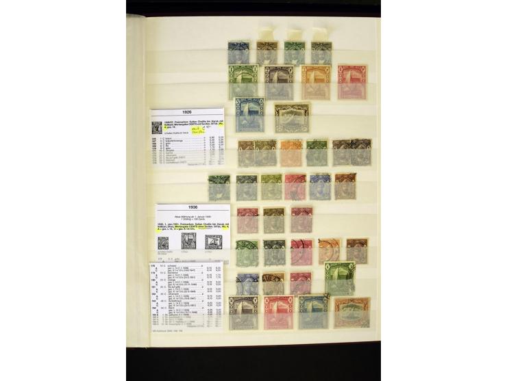 1848/1961, schöne ungebrauchte und gestempelte Sammlung mit gutem Teil Mauritius, dabei u.a. Mi.-Nr. 3IV, 3V, 4III, 4IV, 5I, 