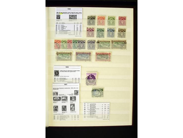 1848/1961, schöne ungebrauchte und gestempelte Sammlung mit gutem Teil Mauritius, dabei u.a. Mi.-Nr. 3IV, 3V, 4III, 4IV, 5I, 