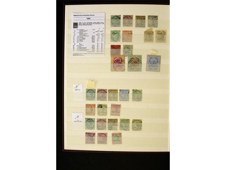 1848/1961, schöne ungebrauchte und gestempelte Sammlung mit gutem Teil Mauritius, dabei u.a. Mi.-Nr. 3IV, 3V, 4III, 4IV, 5I, 