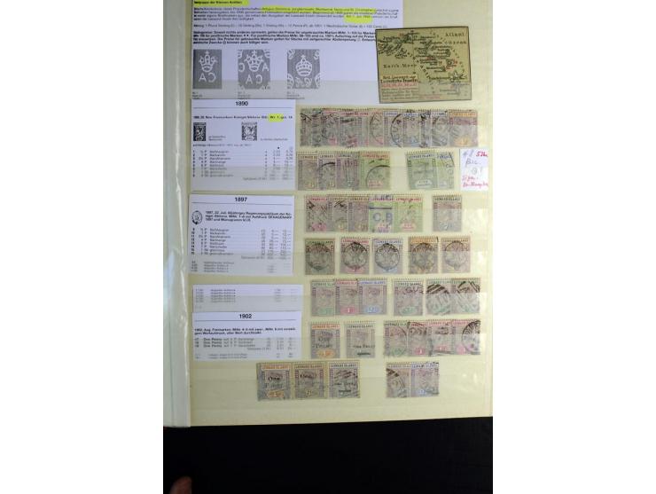 KARIBIK: 1859/1950, sehr schöne und umfangreiche ungebrauchte und gestempelte Sammlung, dabei Antigua Mi.-Nr. 1 ungebraucht, 