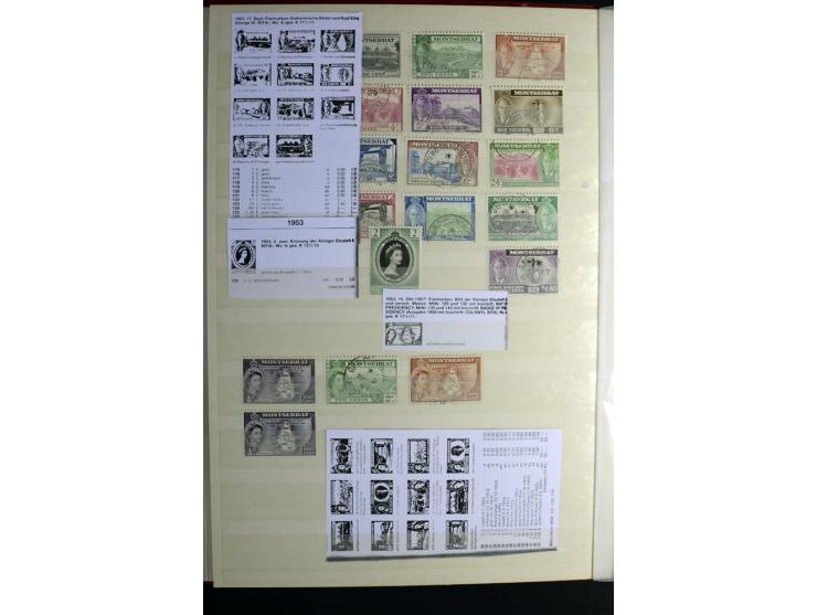 KARIBIK: 1859/1950, sehr schöne und umfangreiche ungebrauchte und gestempelte Sammlung, dabei Antigua Mi.-Nr. 1 ungebraucht, 