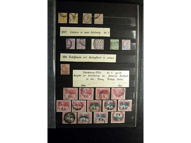 KARIBIK: 1859/1950, sehr schöne und umfangreiche ungebrauchte und gestempelte Sammlung, dabei Antigua Mi.-Nr. 1 ungebraucht, 