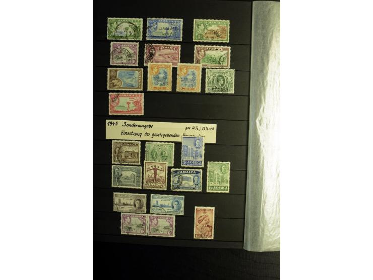 KARIBIK: 1859/1950, sehr schöne und umfangreiche ungebrauchte und gestempelte Sammlung, dabei Antigua Mi.-Nr. 1 ungebraucht, 