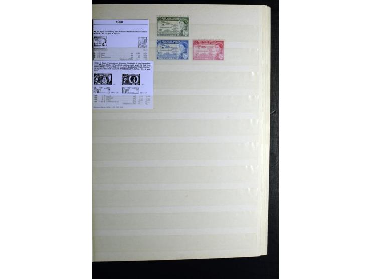 KARIBIK: 1859/1950, sehr schöne und umfangreiche ungebrauchte und gestempelte Sammlung, dabei Antigua Mi.-Nr. 1 ungebraucht, 