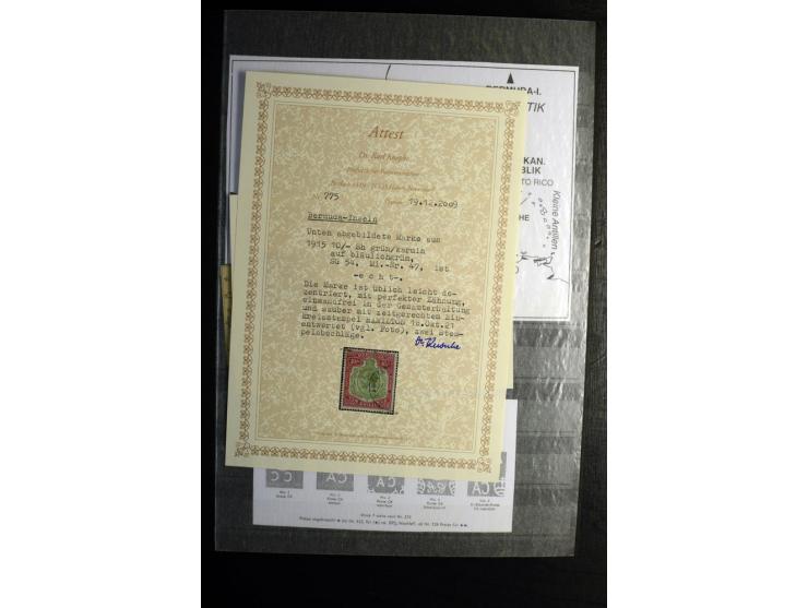 KARIBIK: 1859/1950, sehr schöne und umfangreiche ungebrauchte und gestempelte Sammlung, dabei Antigua Mi.-Nr. 1 ungebraucht, 