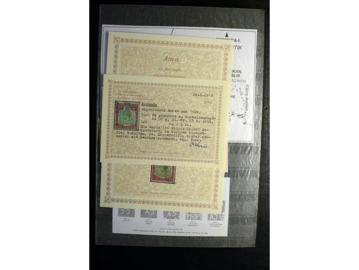 KARIBIK: 1859/1950, sehr schöne und umfangreiche ungebrauchte und gestempelte Sammlung, dabei Antigua Mi.-Nr. 1 ungebraucht, 