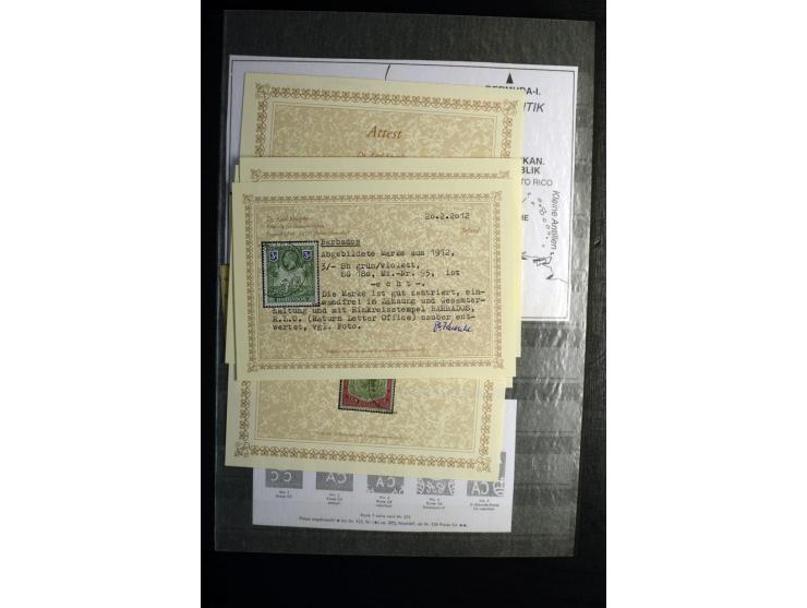 KARIBIK: 1859/1950, sehr schöne und umfangreiche ungebrauchte und gestempelte Sammlung, dabei Antigua Mi.-Nr. 1 ungebraucht, 