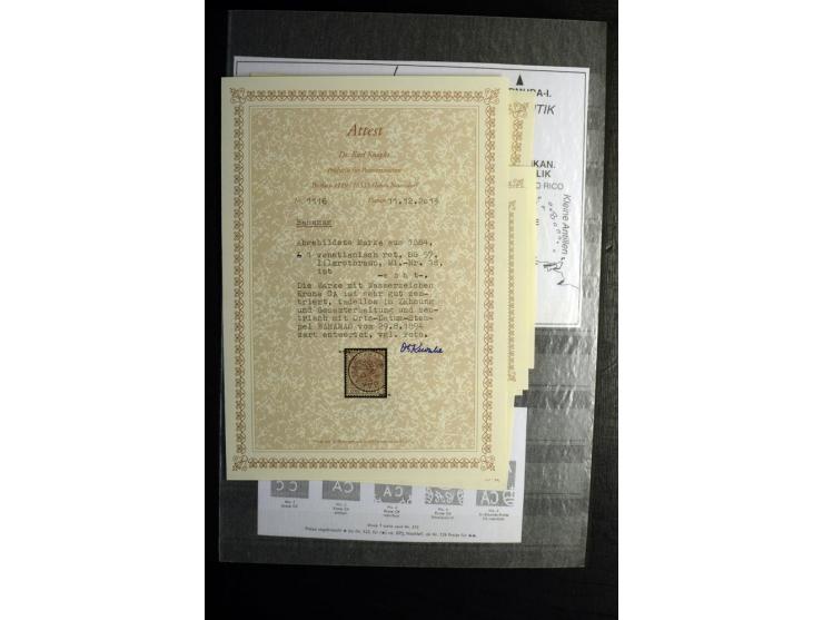 KARIBIK: 1859/1950, sehr schöne und umfangreiche ungebrauchte und gestempelte Sammlung, dabei Antigua Mi.-Nr. 1 ungebraucht, 