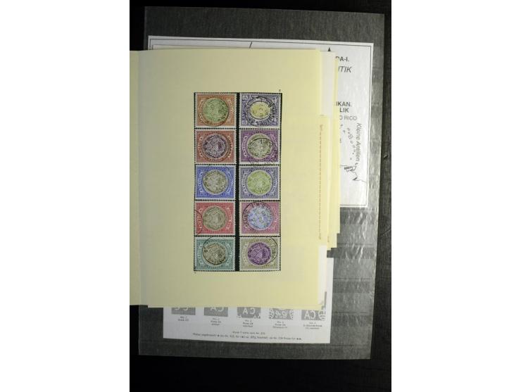KARIBIK: 1859/1950, sehr schöne und umfangreiche ungebrauchte und gestempelte Sammlung, dabei Antigua Mi.-Nr. 1 ungebraucht, 