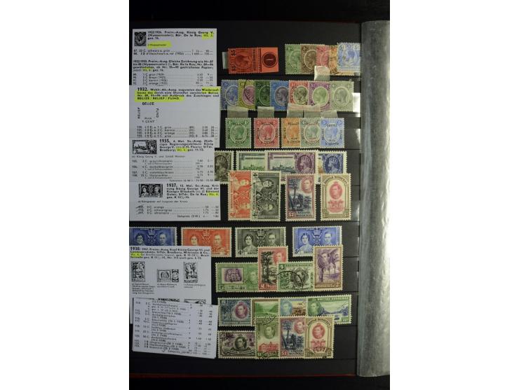 KARIBIK: 1859/1950, sehr schöne und umfangreiche ungebrauchte und gestempelte Sammlung, dabei Antigua Mi.-Nr. 1 ungebraucht, 