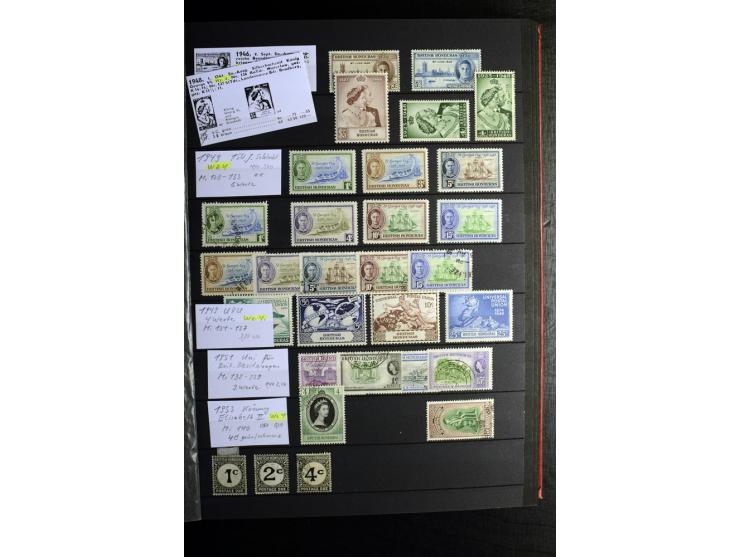 KARIBIK: 1859/1950, sehr schöne und umfangreiche ungebrauchte und gestempelte Sammlung, dabei Antigua Mi.-Nr. 1 ungebraucht, 