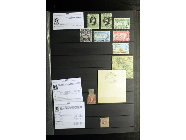 KARIBIK: 1859/1950, sehr schöne und umfangreiche ungebrauchte und gestempelte Sammlung, dabei Antigua Mi.-Nr. 1 ungebraucht, 