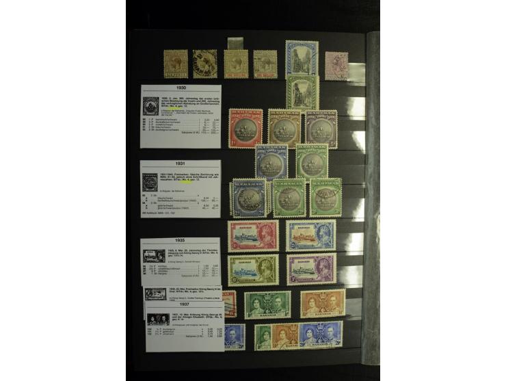 KARIBIK: 1859/1950, sehr schöne und umfangreiche ungebrauchte und gestempelte Sammlung, dabei Antigua Mi.-Nr. 1 ungebraucht, 