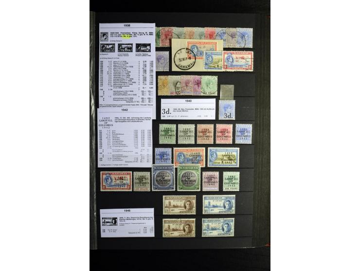 KARIBIK: 1859/1950, sehr schöne und umfangreiche ungebrauchte und gestempelte Sammlung, dabei Antigua Mi.-Nr. 1 ungebraucht, 