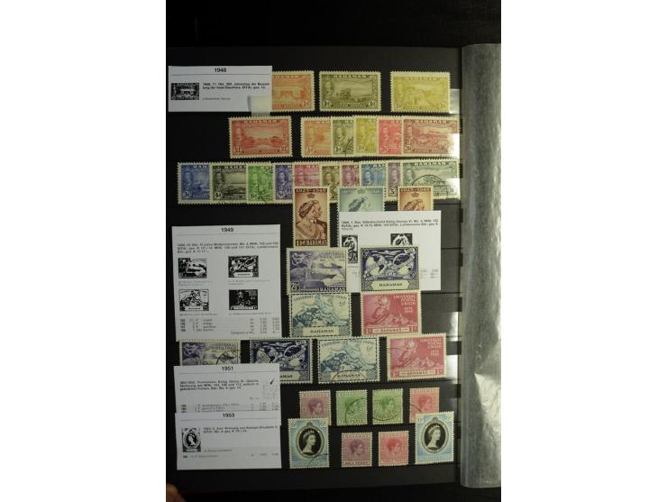 KARIBIK: 1859/1950, sehr schöne und umfangreiche ungebrauchte und gestempelte Sammlung, dabei Antigua Mi.-Nr. 1 ungebraucht, 