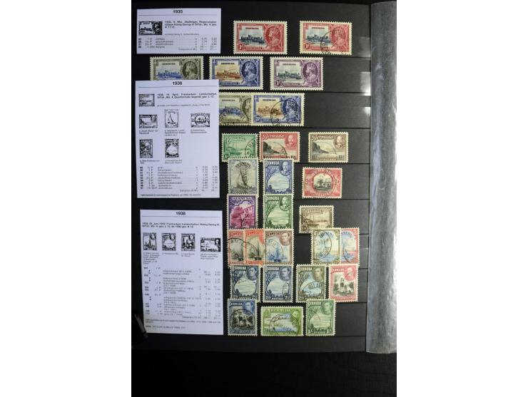 KARIBIK: 1859/1950, sehr schöne und umfangreiche ungebrauchte und gestempelte Sammlung, dabei Antigua Mi.-Nr. 1 ungebraucht, 