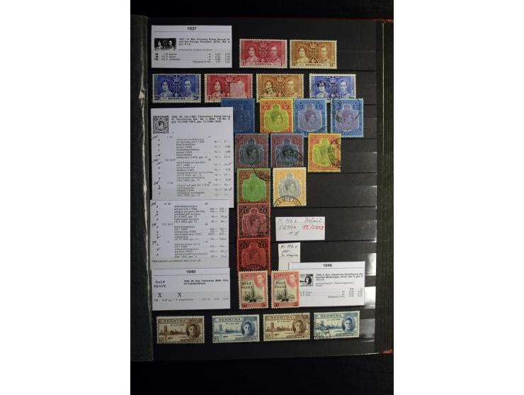 KARIBIK: 1859/1950, sehr schöne und umfangreiche ungebrauchte und gestempelte Sammlung, dabei Antigua Mi.-Nr. 1 ungebraucht, 