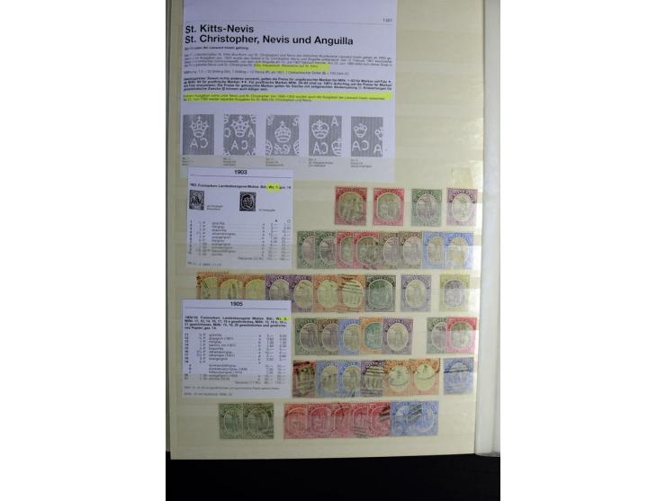 KARIBIK: 1859/1950, sehr schöne und umfangreiche ungebrauchte und gestempelte Sammlung, dabei Antigua Mi.-Nr. 1 ungebraucht, 