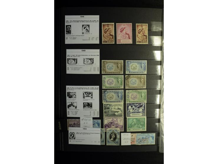 KARIBIK: 1859/1950, sehr schöne und umfangreiche ungebrauchte und gestempelte Sammlung, dabei Antigua Mi.-Nr. 1 ungebraucht, 