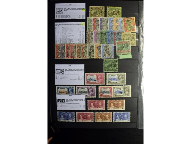 KARIBIK: 1859/1950, sehr schöne und umfangreiche ungebrauchte und gestempelte Sammlung, dabei Antigua Mi.-Nr. 1 ungebraucht, 