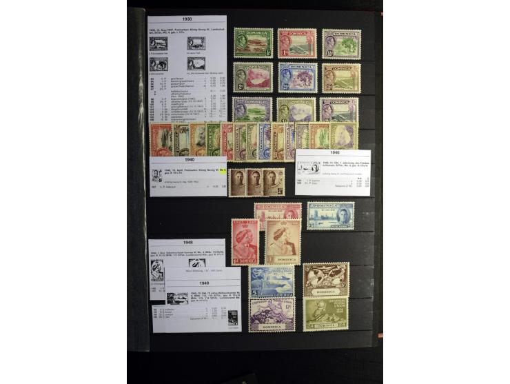 KARIBIK: 1859/1950, sehr schöne und umfangreiche ungebrauchte und gestempelte Sammlung, dabei Antigua Mi.-Nr. 1 ungebraucht, 