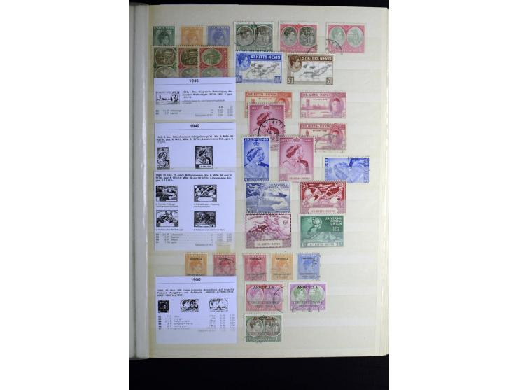 KARIBIK: 1859/1950, sehr schöne und umfangreiche ungebrauchte und gestempelte Sammlung, dabei Antigua Mi.-Nr. 1 ungebraucht, 