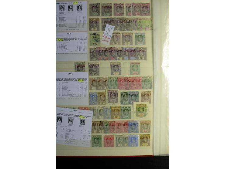 KARIBIK: 1859/1950, sehr schöne und umfangreiche ungebrauchte und gestempelte Sammlung, dabei Antigua Mi.-Nr. 1 ungebraucht, 