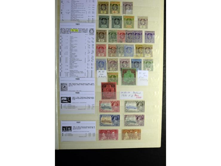 KARIBIK: 1859/1950, sehr schöne und umfangreiche ungebrauchte und gestempelte Sammlung, dabei Antigua Mi.-Nr. 1 ungebraucht, 