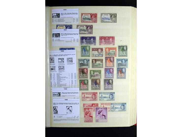 KARIBIK: 1859/1950, sehr schöne und umfangreiche ungebrauchte und gestempelte Sammlung, dabei Antigua Mi.-Nr. 1 ungebraucht, 