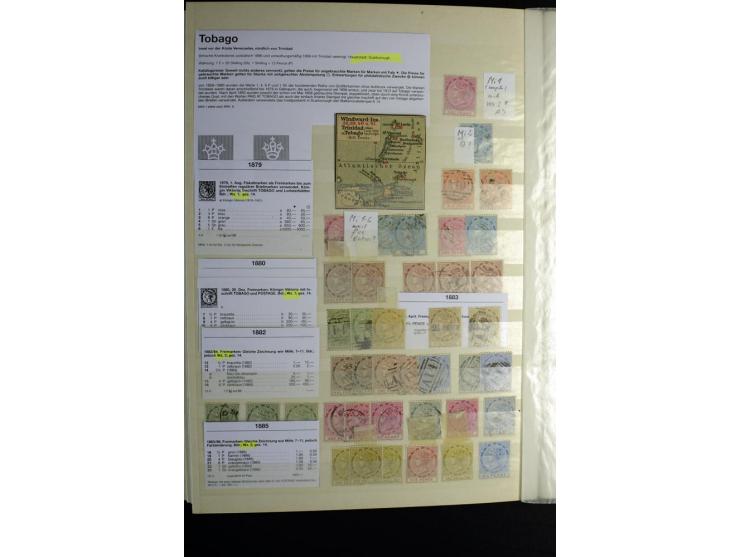 KARIBIK: 1859/1950, sehr schöne und umfangreiche ungebrauchte und gestempelte Sammlung, dabei Antigua Mi.-Nr. 1 ungebraucht, 