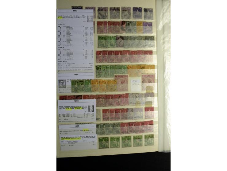 KARIBIK: 1859/1950, sehr schöne und umfangreiche ungebrauchte und gestempelte Sammlung, dabei Antigua Mi.-Nr. 1 ungebraucht, 