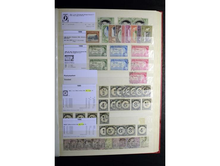 KARIBIK: 1859/1950, sehr schöne und umfangreiche ungebrauchte und gestempelte Sammlung, dabei Antigua Mi.-Nr. 1 ungebraucht, 
