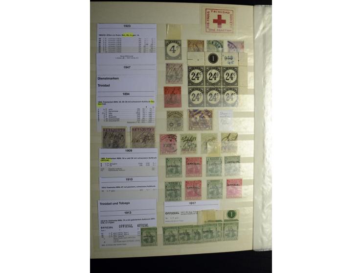 KARIBIK: 1859/1950, sehr schöne und umfangreiche ungebrauchte und gestempelte Sammlung, dabei Antigua Mi.-Nr. 1 ungebraucht, 